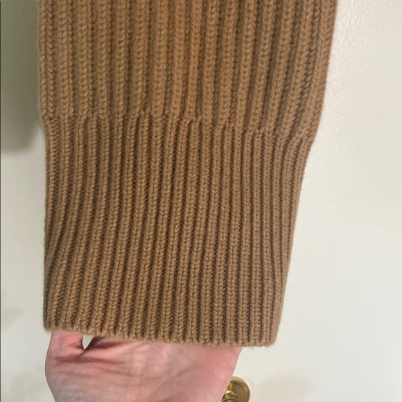 Brown Ribbed Knit Sweater - Picture 6 of 6